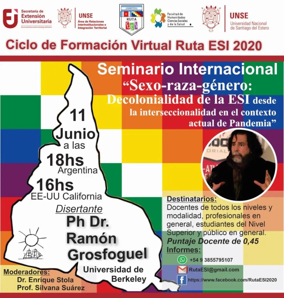 “Sexo, raza, género: Decolonialidad de la ESI desde la interseccionalidad en el contexto actual de&nbsp;Pandemia”